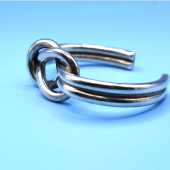 Tiffany & Co Double Knot Cuff Bangle Bracelet Italy Vintage, Rare - Picture 2 of 7